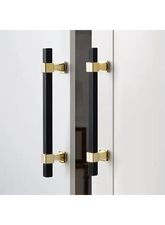 Black Gold Cabinet Handles 6 3 Inch Hole Spacing Heavy Duty Alloy Steel Modern Kitchen Drawer Hardware - Image 4